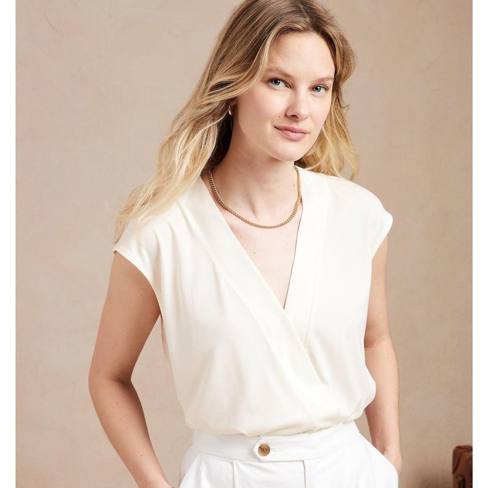 Elegant Cream Women's Top